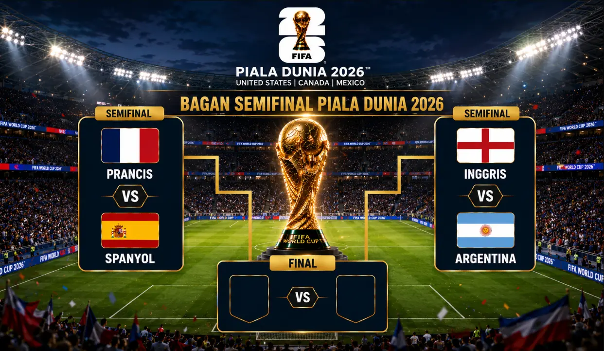 Bagan 4 Besar Piala Dunia 2026 Resmi: Jadwal dan Tanggal Main Semifinal